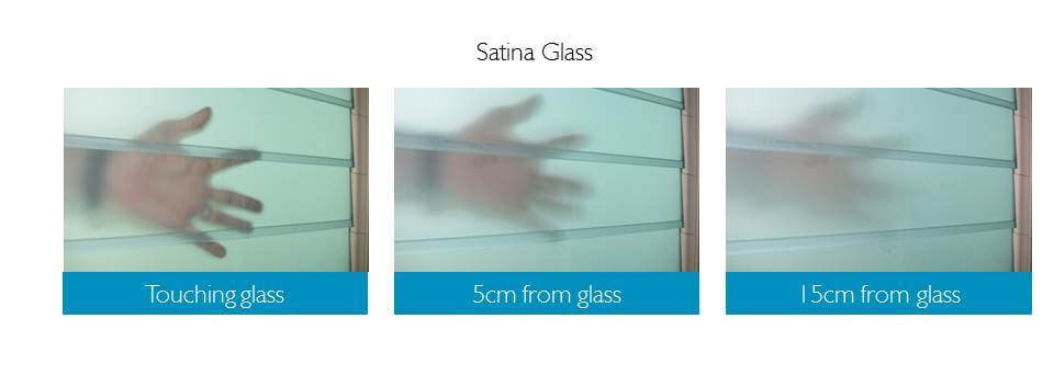 Obscure Glass Louvre Window Blades by Breezway-
Satina hand