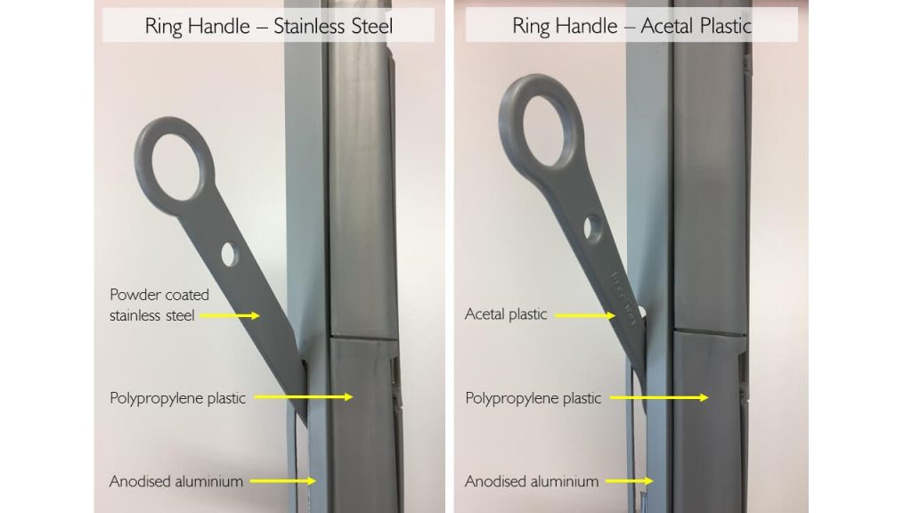 Product Improvement – Breezway Ring Handle-
Colour matching handles