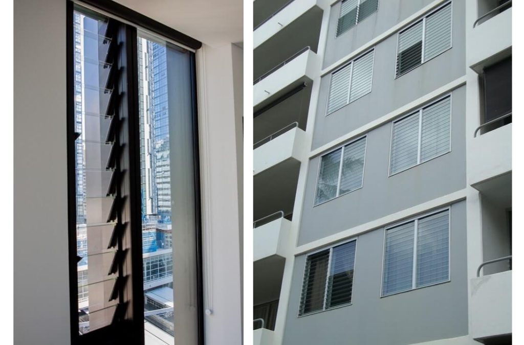 Breezway louvres in apartments