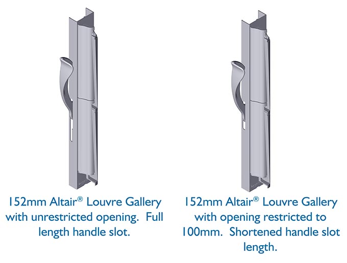 Updated Altair Louvre Handle Slots-
Breezway Restricted Handle Slots
