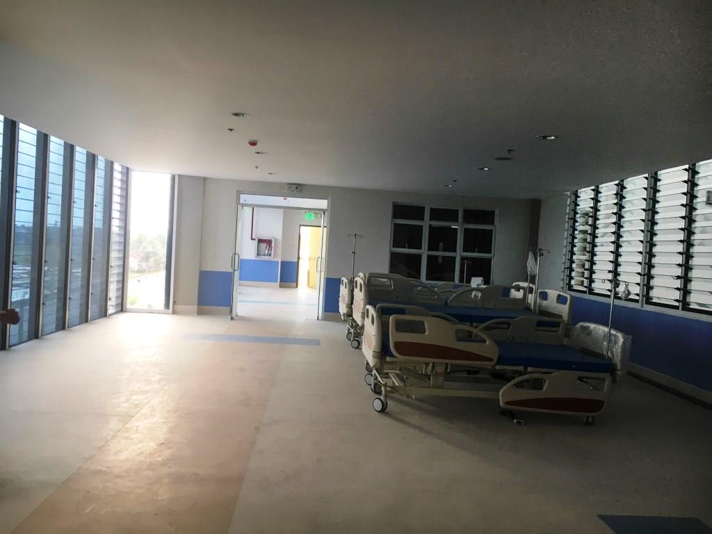 Hospital rooms being prepared inside santiago medical city